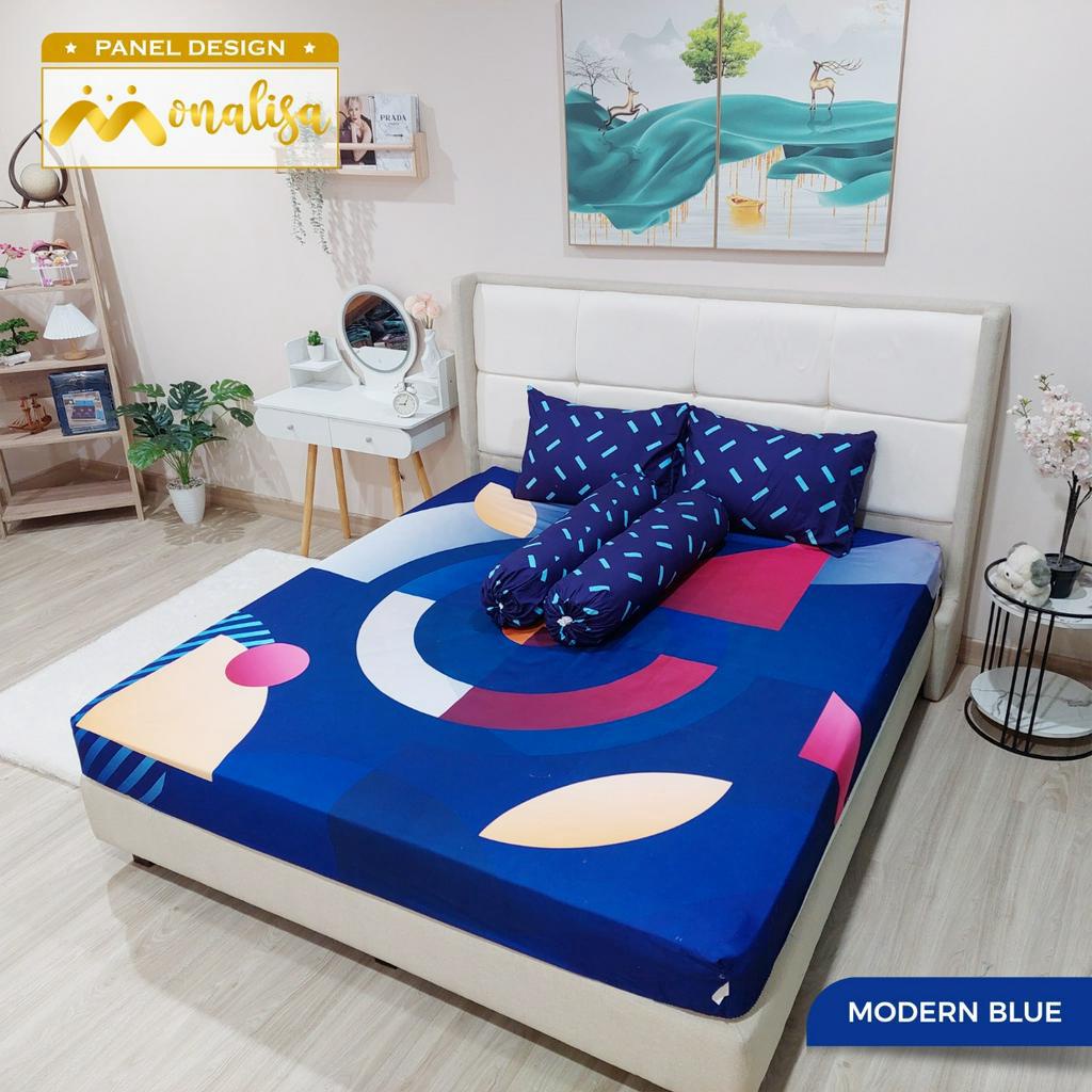 Sprei Panel Design Monalisa Ukuran 180x200 Tinggi 20cm Aneka Motif Seprai Kasur King Bed Berkualitas Harga Murah