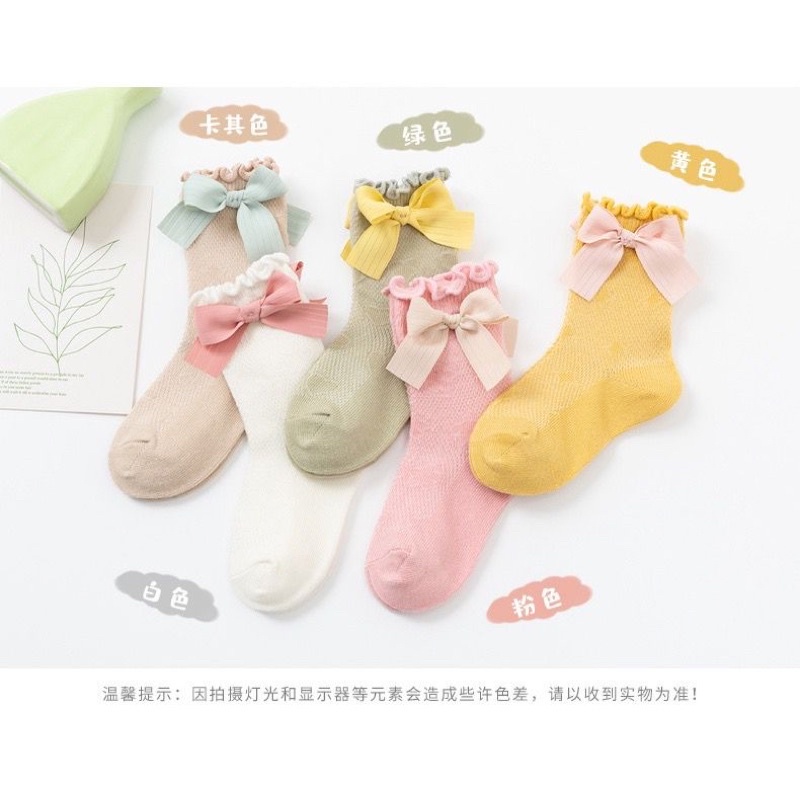 Kaos Kaki Korean Kriwil Pita | Import Ribbon Korean Baby Socks