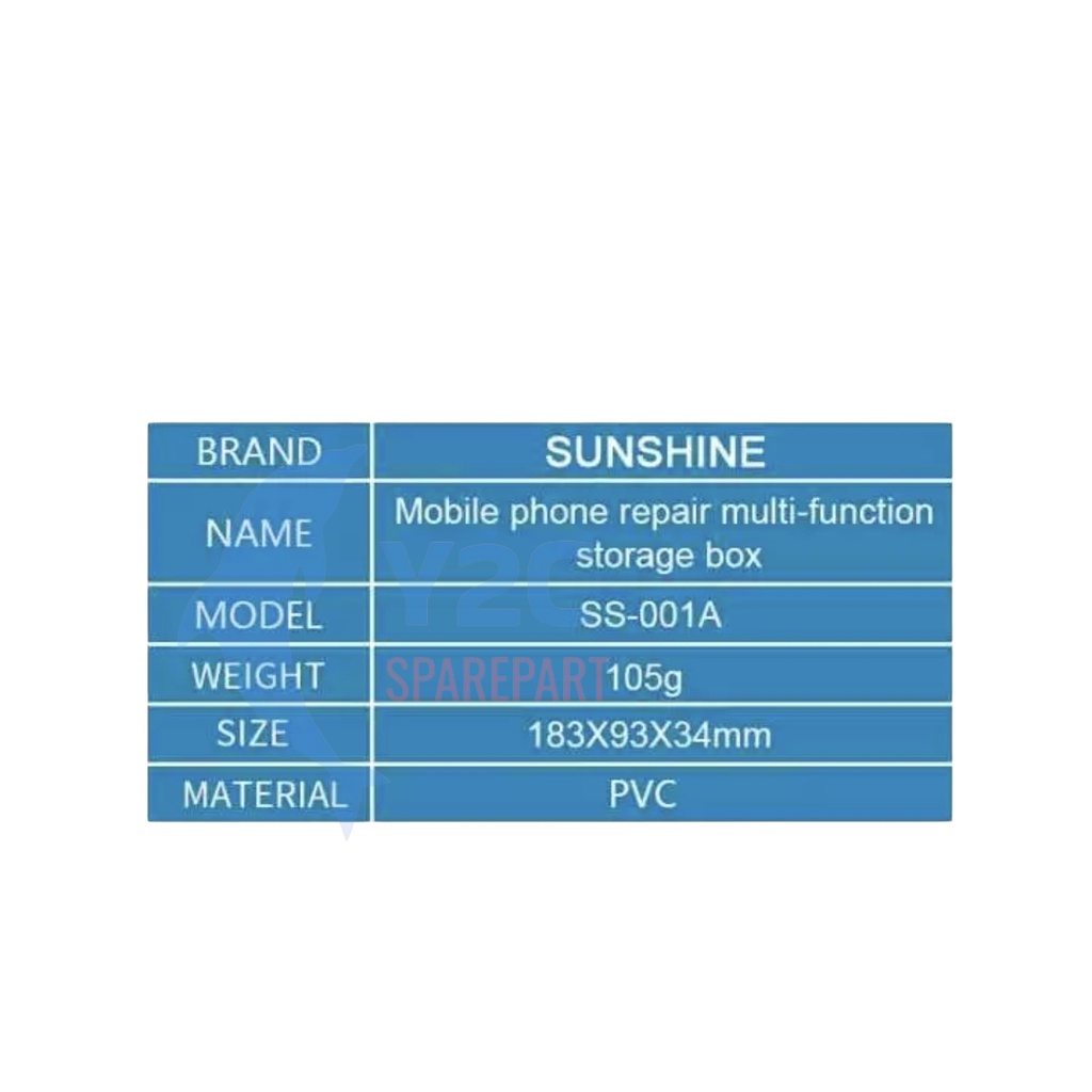 KOTAK SPAREPART SUNSHINE SS-001A / WADAH BAUT OBENG / STORAGE BOX / ALAT SERVIS SERVICE HP MURAH TERLENGKAP