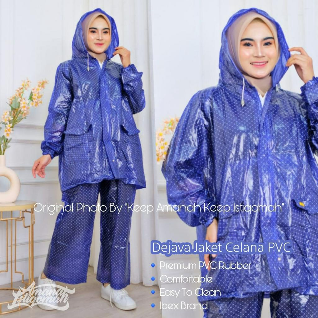 Dejava Premium Jaket Celana Mantol Jas Hujan PVC