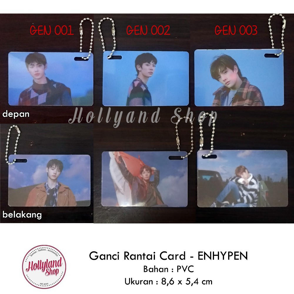 Gantungan Kunci Kartu PVC Card ENHYPEN EN- Unofficial