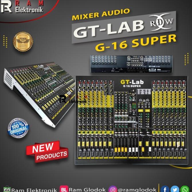 Mixer Audio GT Lab 16 Channel G16 G 16 SUPER Series Original By RDW