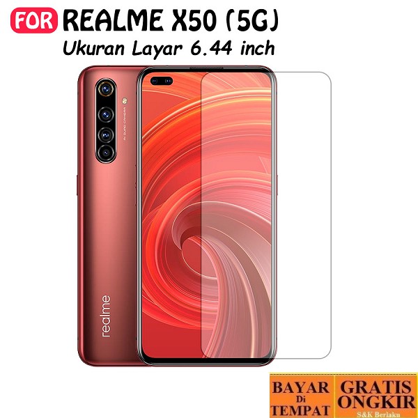 Tempered Glass Realme X50 Pro ( 5G ) Premium Quality Anti Gores Kaca