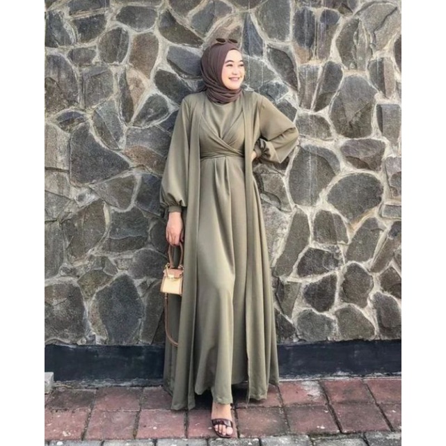 Bridesmaid Dress Kondangan Muslim / Sage Green