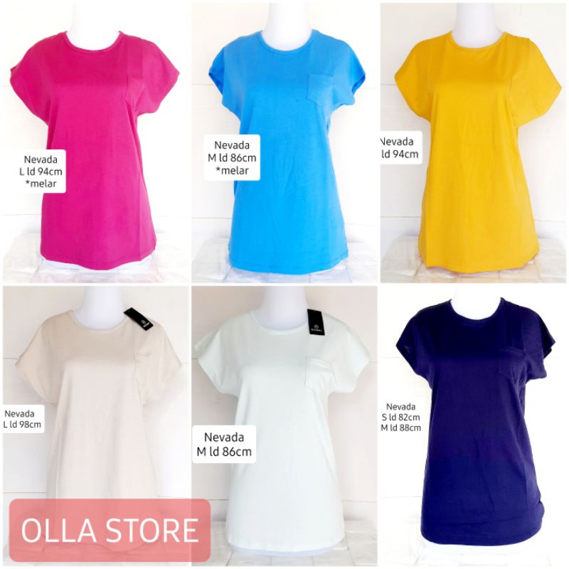 Kaos Nevada Wanita Lengan Pendek
