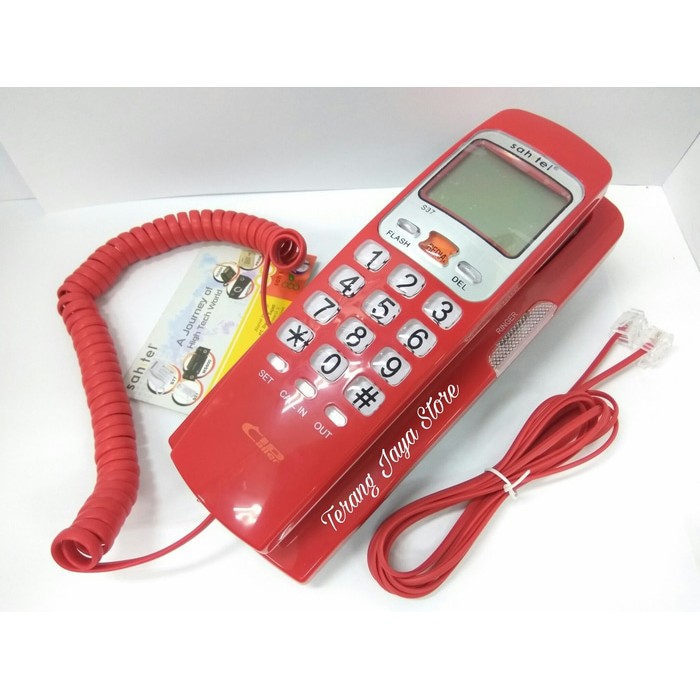 

Telepon Kabel Sahitel S37 Pesawat Telepon Rumah Sahitel S-37 (Merah)