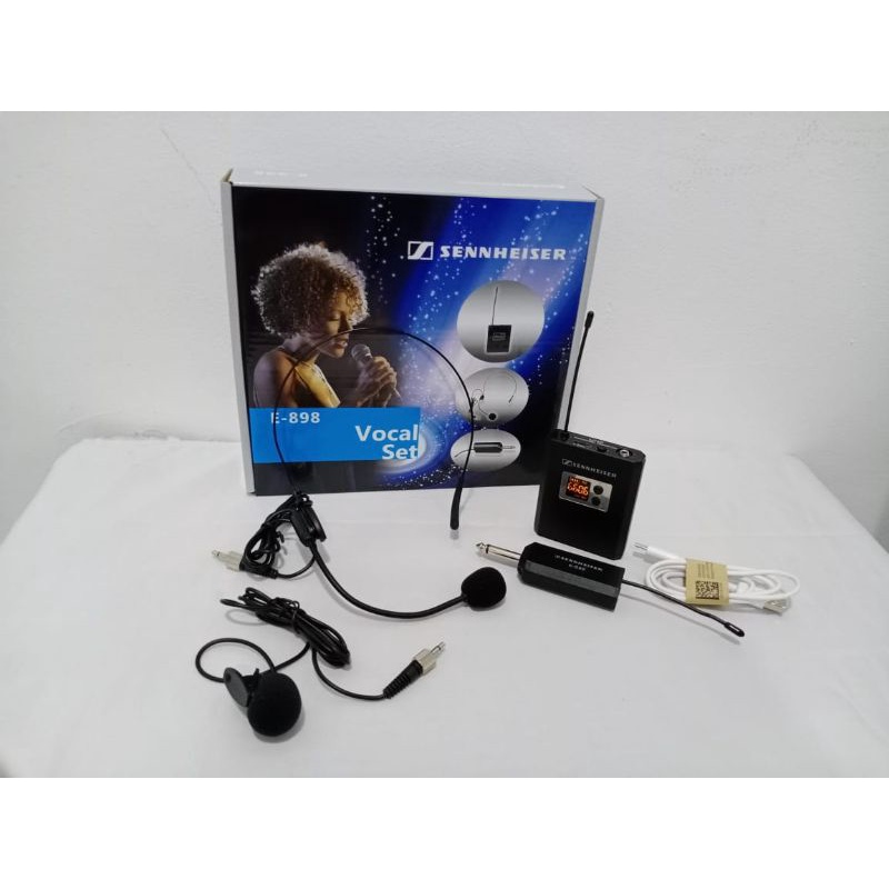 Mic Wireless Sennheiser E 898 mic Clip on & Headset