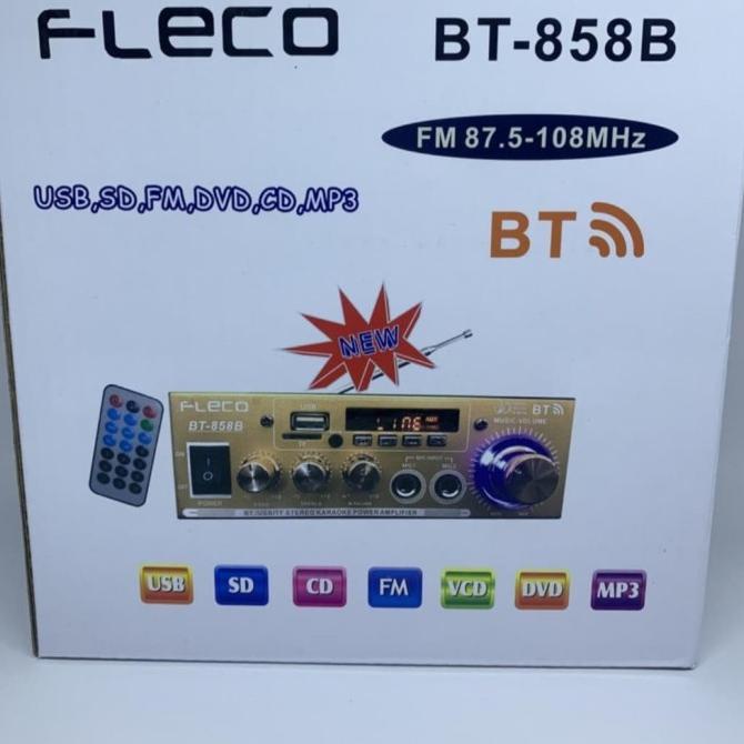 Power Amplifier Fleco BT 858B/ Bluetooth Fleco F 858B AC-DC .