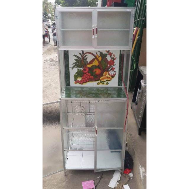 Rak piring lemari sayur pintu 2 bawah keramik belakang Rak piring lemari sayur pintu 2 bawah keramik belakang