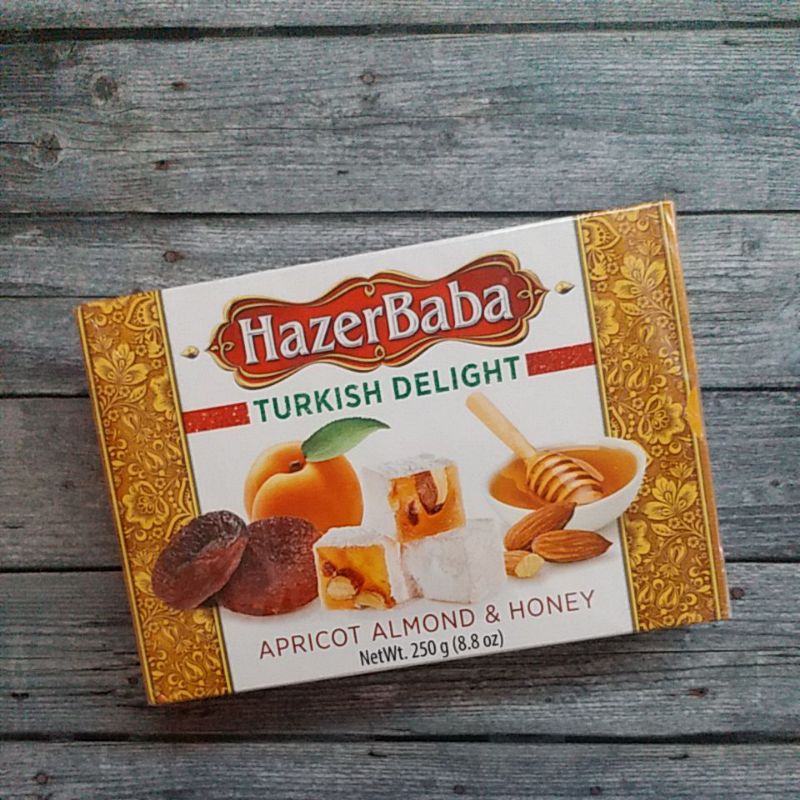 

Hazur Baba Apricot Almond Honey Turkish Delight Manisan Turki
