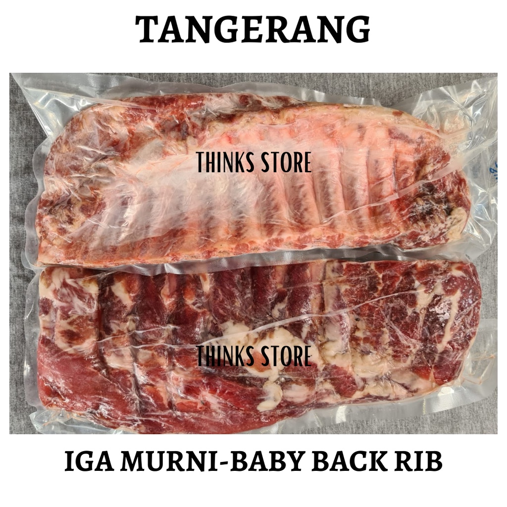 

Daging Babi - Iga Babi Baby Back Ribs - Iga Babi Utuh Murni