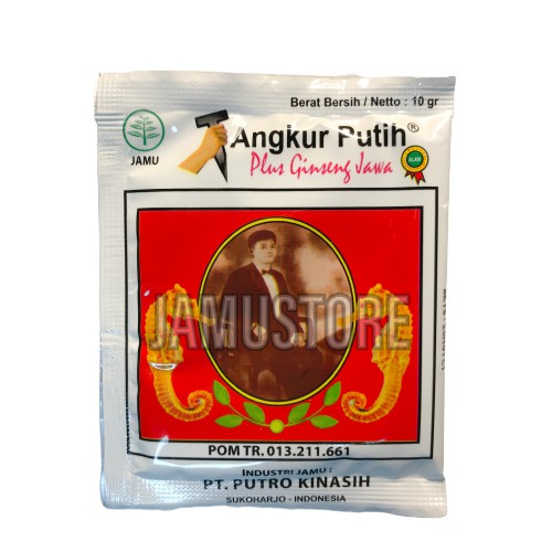 Tangkur Putih +Ginseng Jawa 1 Sachet - Jamu Stamina Pria [Original][Putro Kinasih BPOM]