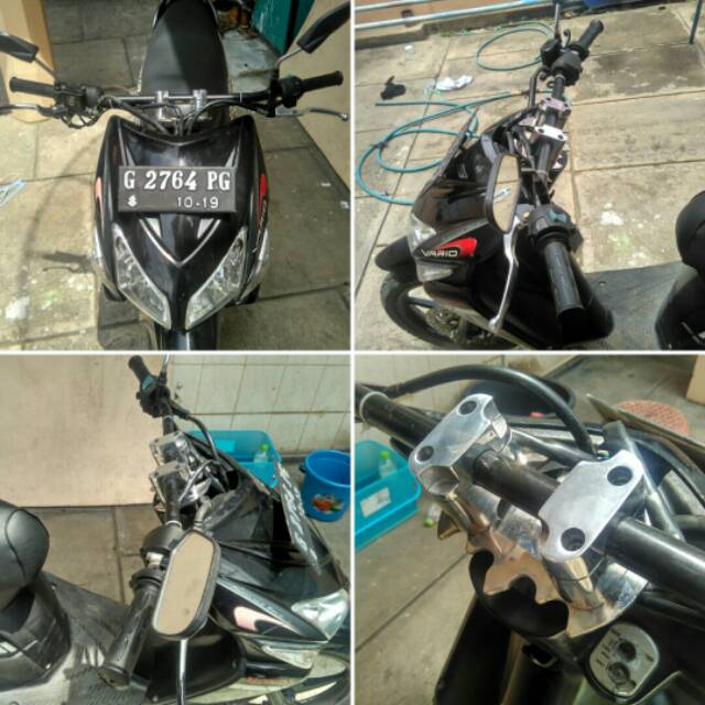 Adaptor Setang Dudukan Setang Batman Matic Honda Beat Vario Scoopy &amp; Bebek Grand Supra Revo Blade