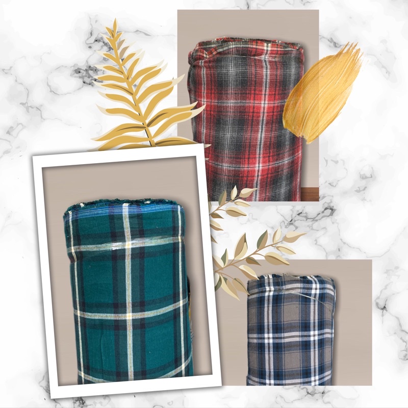 KAIN FLANEL KOTAK / KAIN KOTAK KOTAK BAHAN FLANEL
