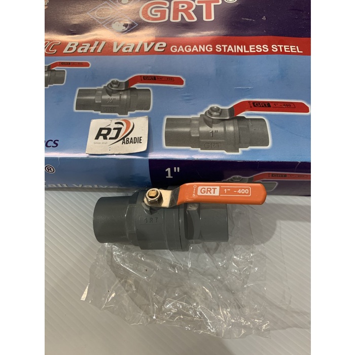 [12PCS] Stop Kran / Ball Valve Pvc Gagang Stainless GRT