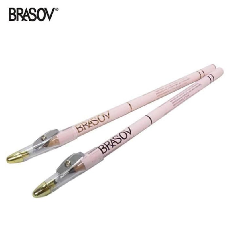 BRASOV Eyebrow Pencil 2 in 1 TYPE  (Pensil Alis + Sharperner)