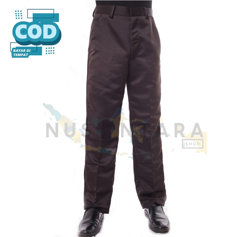 Celana Coklat formal celana bahan celana katun Celana Kerja celana kantor celana dinas