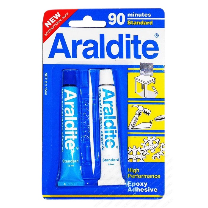 Lem Epoxy Araldite 90 Menit (15 ml)