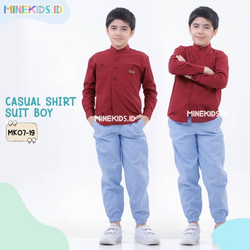 Afsheenastore Kemeja Casual Set By Minekids