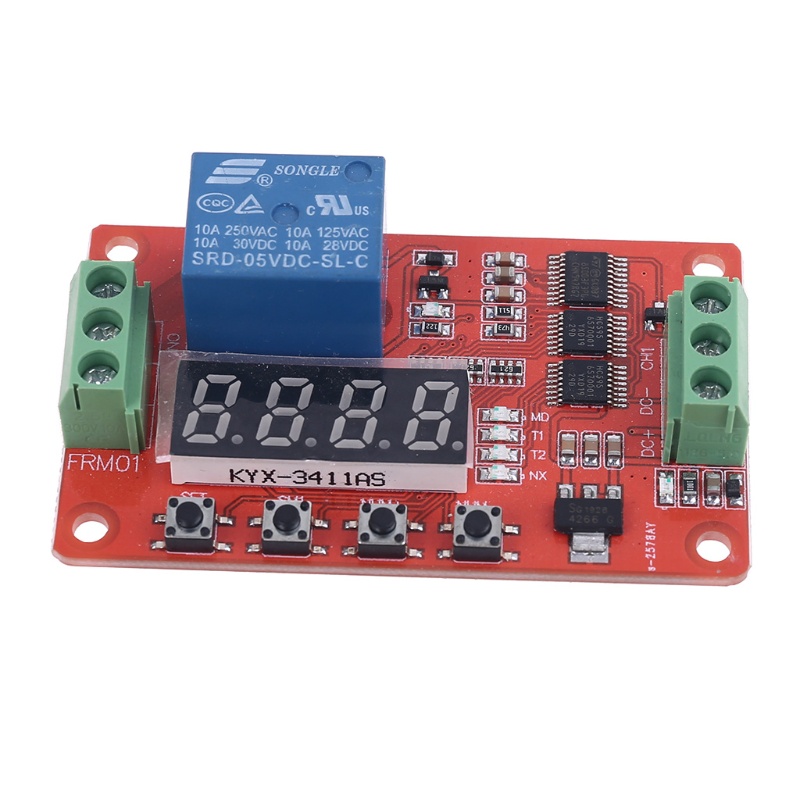 Btsg FRM01 Untuk Dc5 /12/24V 1channel Modul Relay Multifungsi Loop Delay Timer Swit