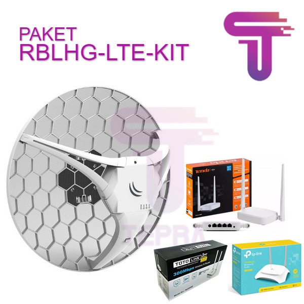 Paket Hotspot LTE 4G RB LHG-LTE Kit + WIFI Router Indoor Siap pakai