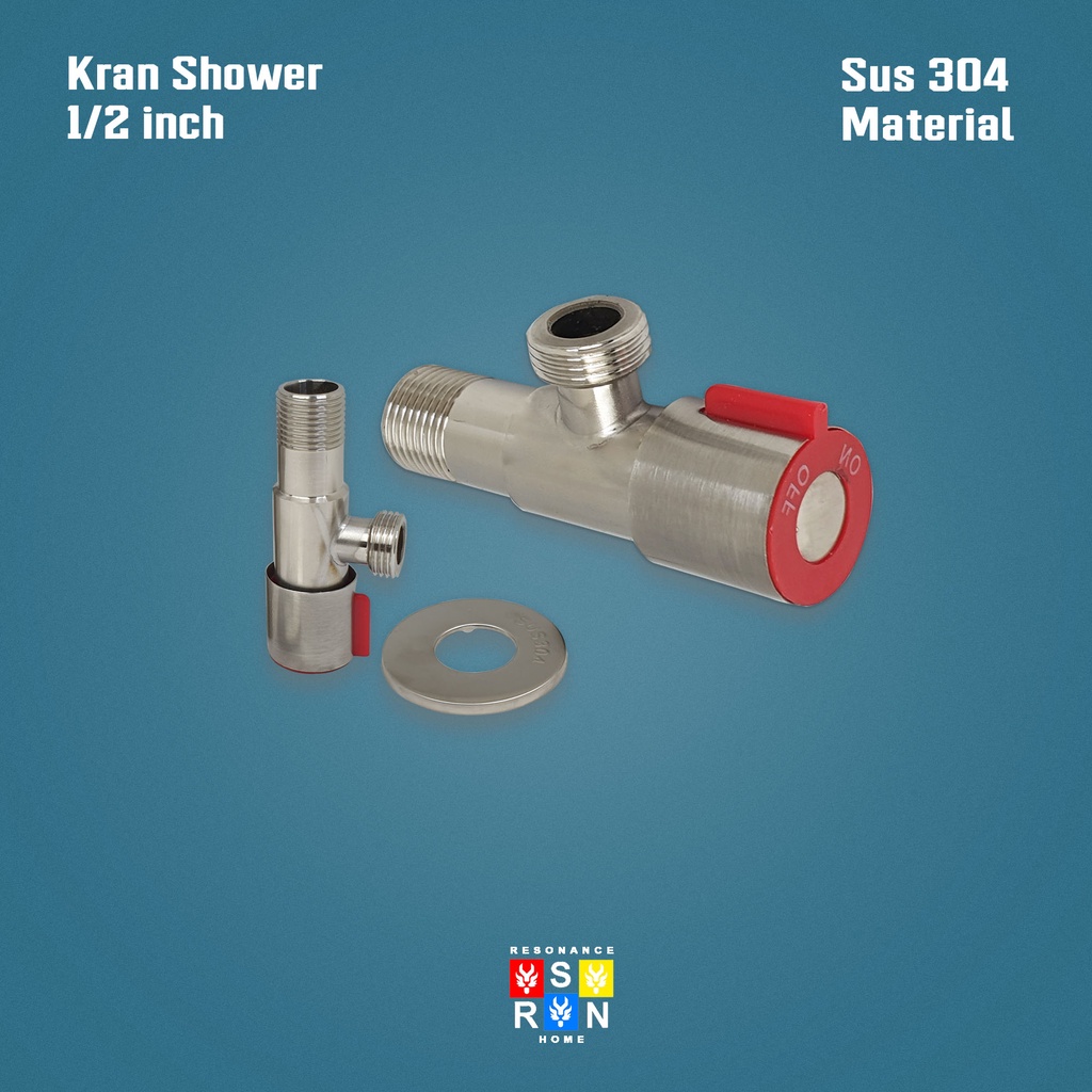 Kran Shower Single SUS 304 I Stop Keran Cabang Stainles Steel Resonance Home