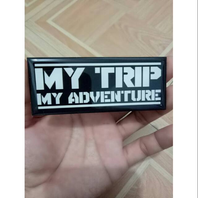 My trip my adventure stiker mobil timbul