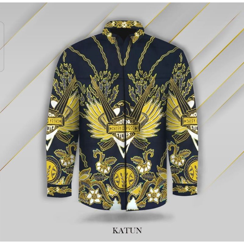 kain batik tulis bahan katun motif harley. motif harimau