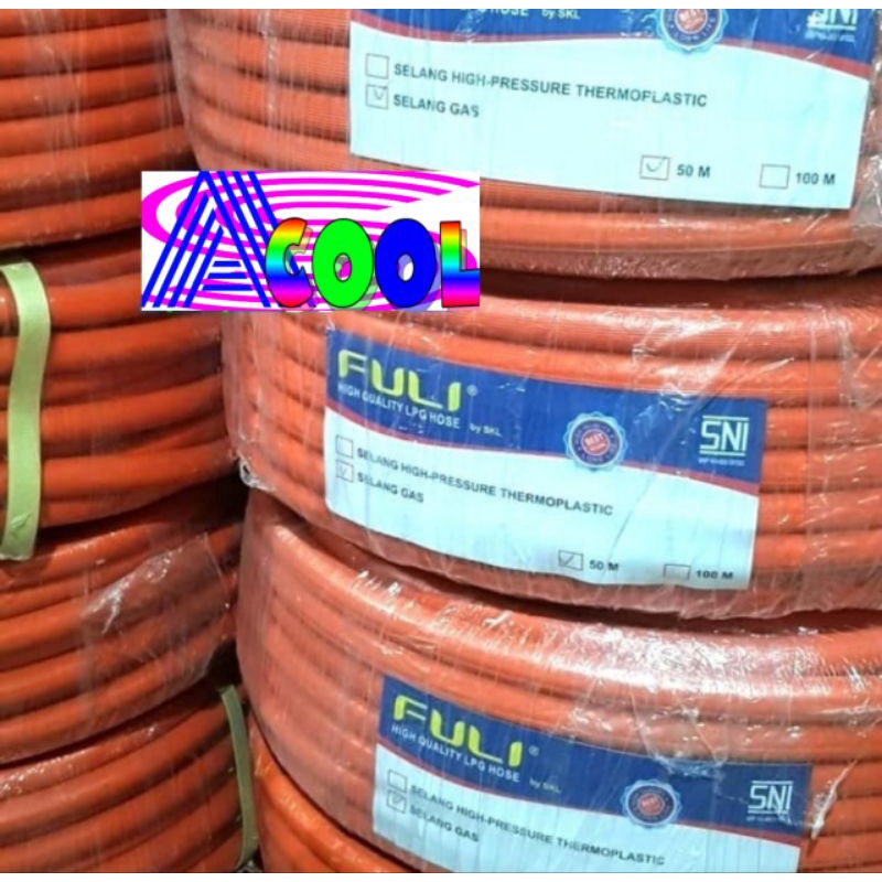 Selang Gas 2 lapis Per Meter SNI-Double/Slang Regulator Kompor Gas Rol