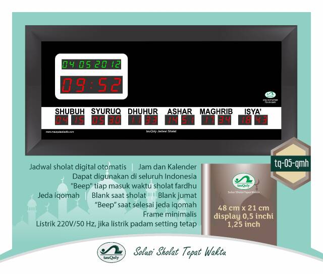Jadwal Sholat Tauqoly Type Tq 05 Qmh Shopee Indonesia