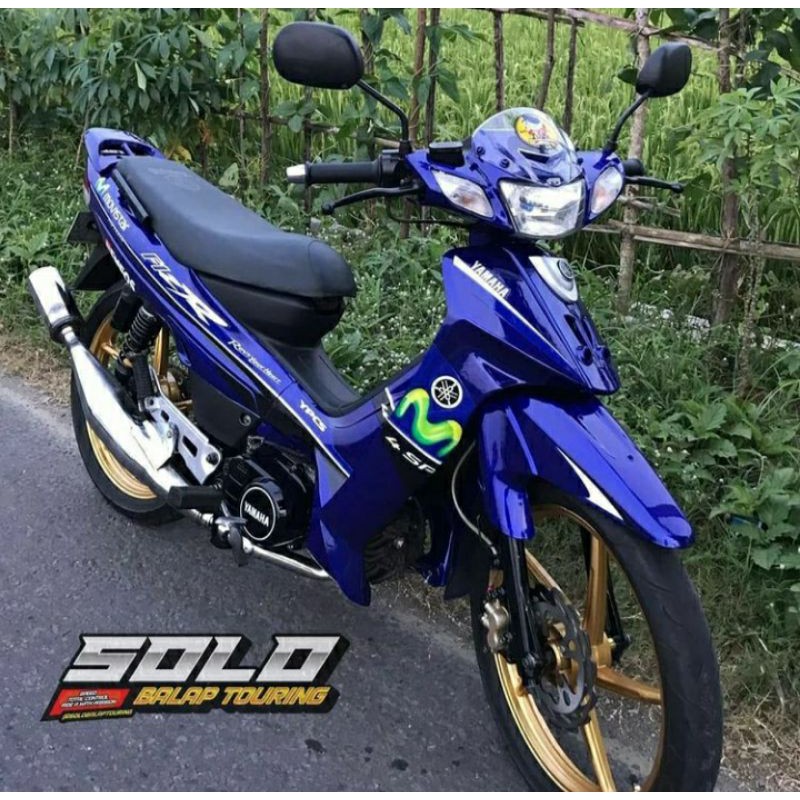 Striping Lis Sticker Vareasi Yamaha Fiz R Movistar Biru F1Z R Striping FizR Vareasi Movistar Biru