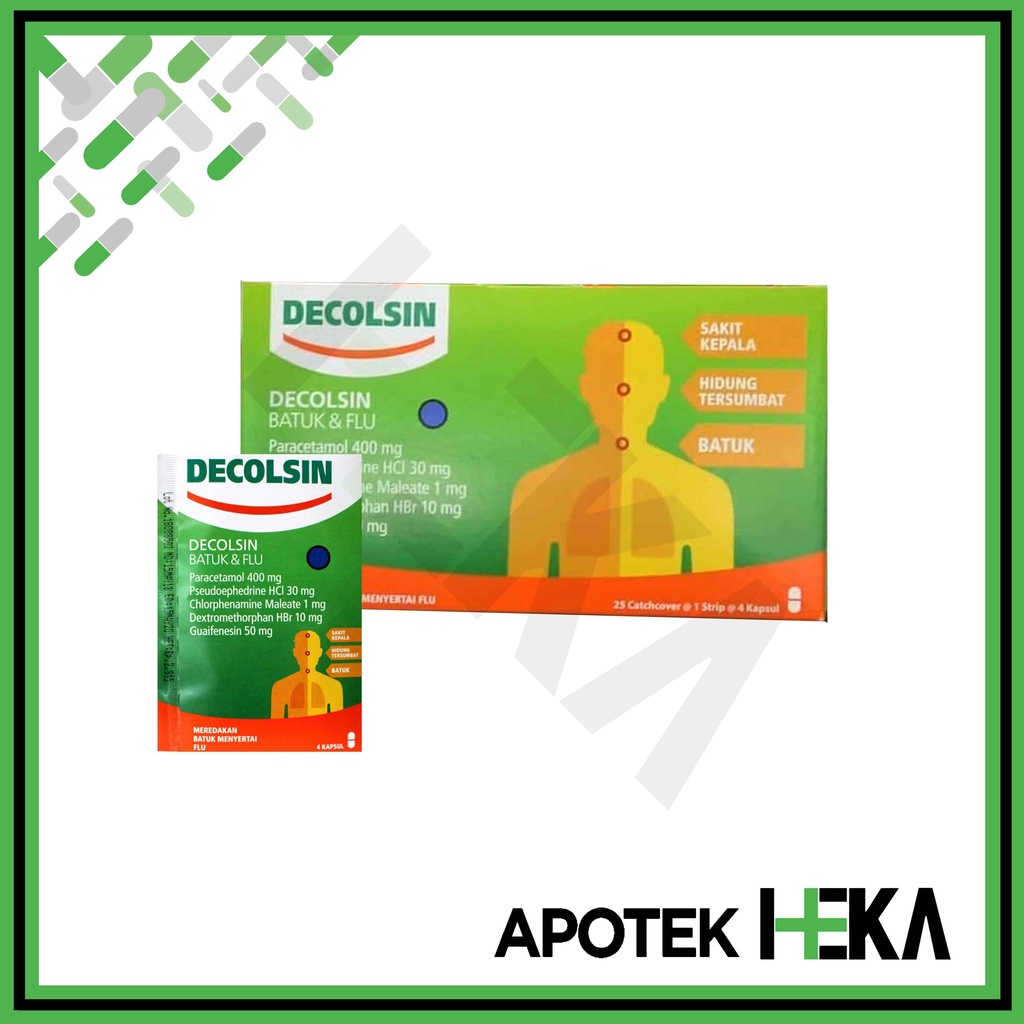 Decolsin Box isi 25x4 Tablet - Obat Batuk dan Flu (SEMARANG)