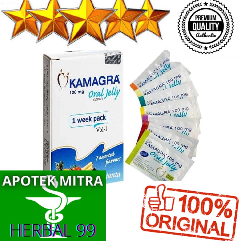 Kamara Kamagra Oral Jelly 100 per pack isi 7 sachet 100% ASLI