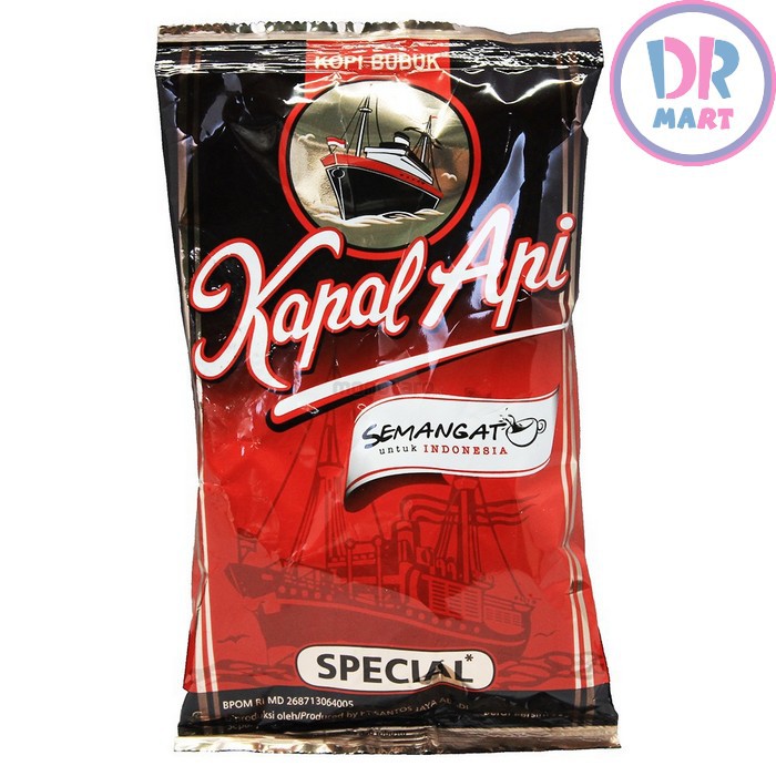 

Kopi Kapal Api Sachet Kopi Bubuk Tanpa Gula 30GR