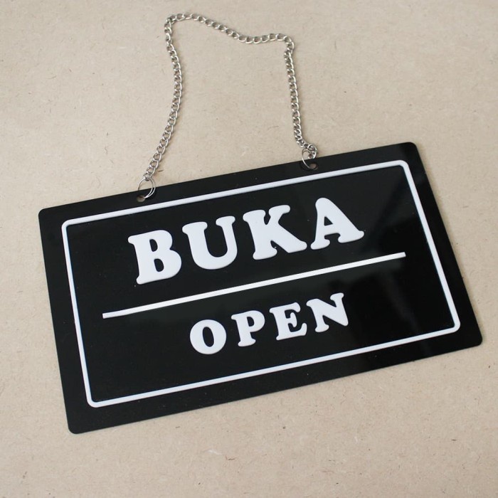 

Sign Label Acrylic Open Closed Timbul | Sign Board Akrilik | Signage Keren