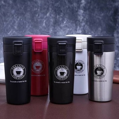 Termos Kopi / Travel Mug Coffee Tahan Air Panas &amp; Dingin Coffee Cup B46 Stainless Steel