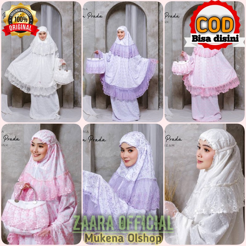 BEST - Mukena Dewasa Mahar Pengantin Cotton Prada Tile Cantik Jumbo