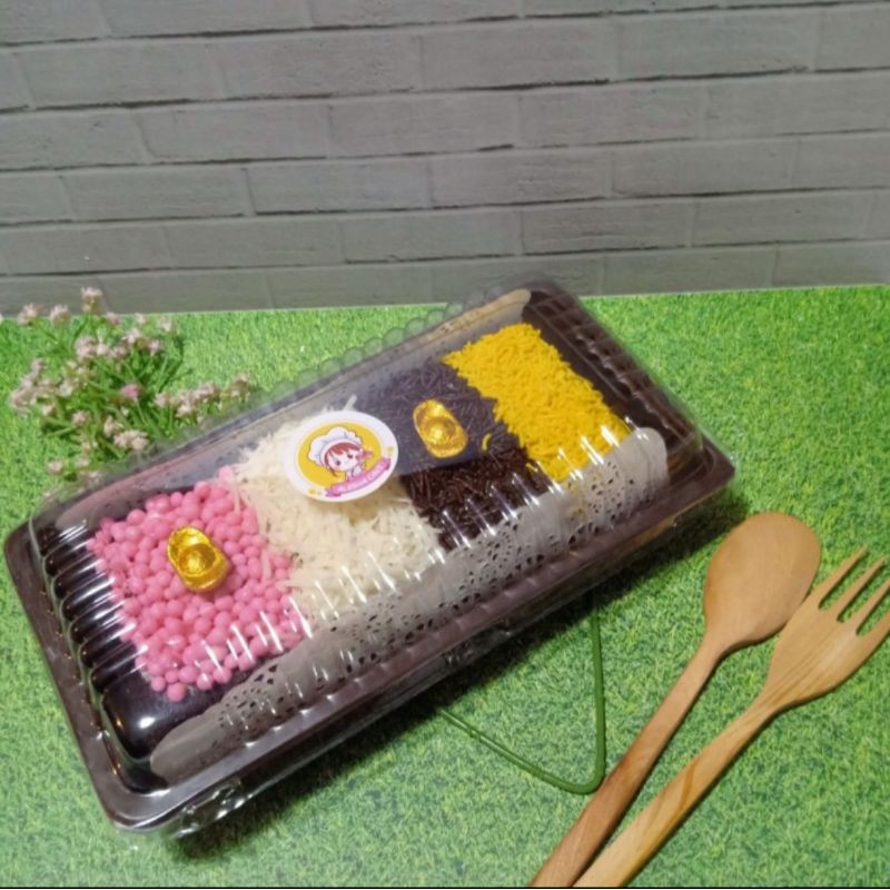 

Brownies Pelangi Biskuit Cokelat