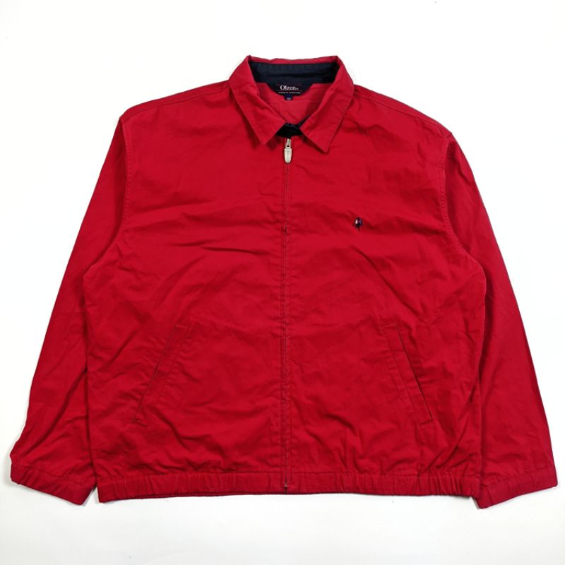 Jaket Thrift Casual Vintage Merah Olzen