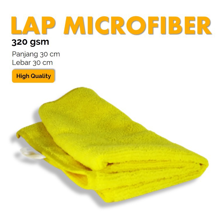 Kain Lap Microfiber Mobil Original Premium Anti Minyak Detailing