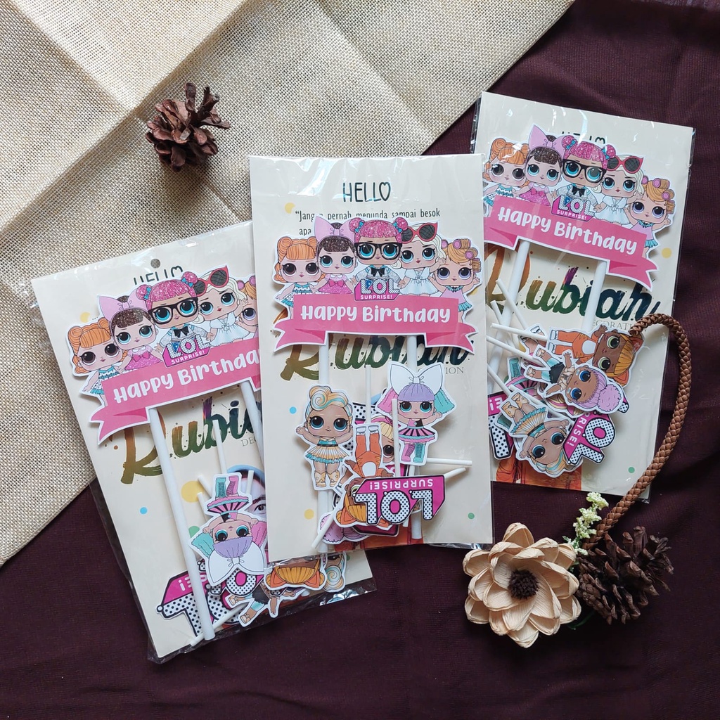 LOL 2 Topper  Cake / Hiasan Kue Ulang Tahun