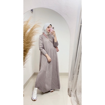 Queen pleats dress / dress plisket viral / dress plisket mewah