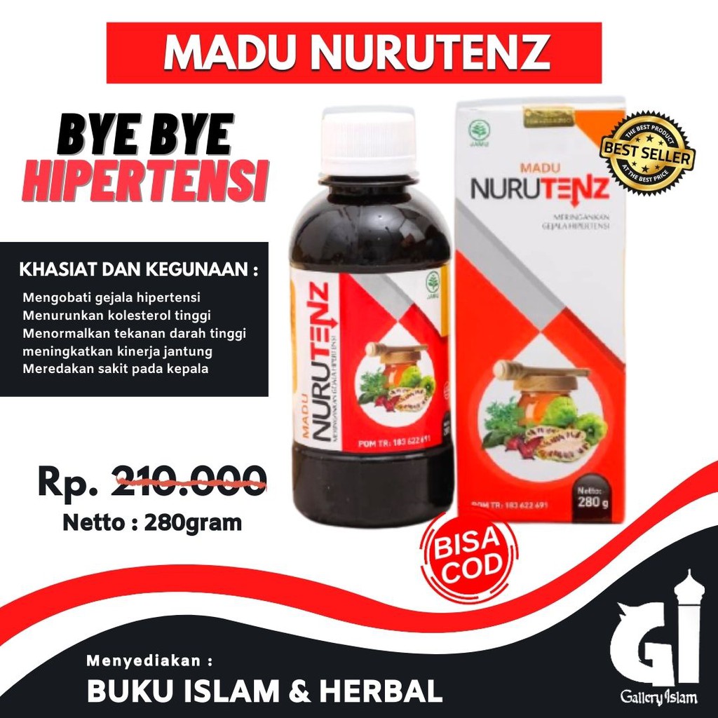 

Madu Nurutenz Asli Obat Penurun Darah Tinggi Madu Herbal Efektif Atasi Hipertensi