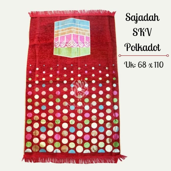 Sajadah Turki Turkey SKV Polkadot Kabah Murah Oleh Oleh Haji dan Umroh
