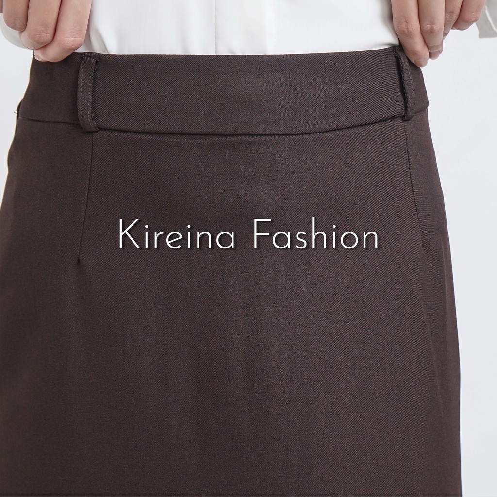 Rok A Span Polos Rok Panjang Wanita Rok Kerja Wanita Rok Kantor Wanita Rok Panjang Polos Maxi Skirt-8