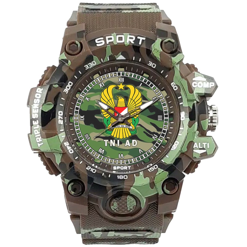 (SPECIAL EDITION) JAM TANGAN LOGO TNI-AD WATER RESISTANT NO.14