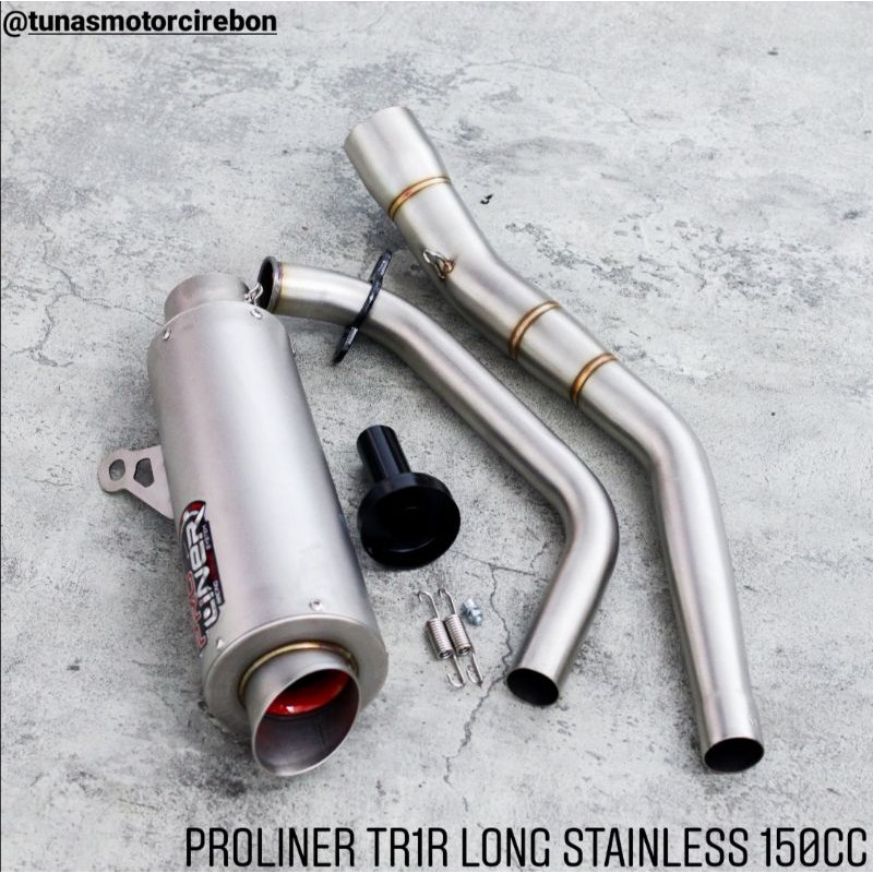 Knalpot Proliner TR1R Long stainless cbr150 r15 v3 cb150 mx king satria fu gsx150 xabre sonic