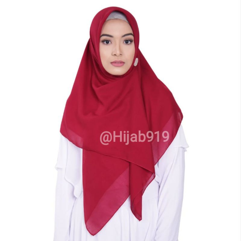 SCARF ELZATTA POLOS KEIVA VABIRA MERAH