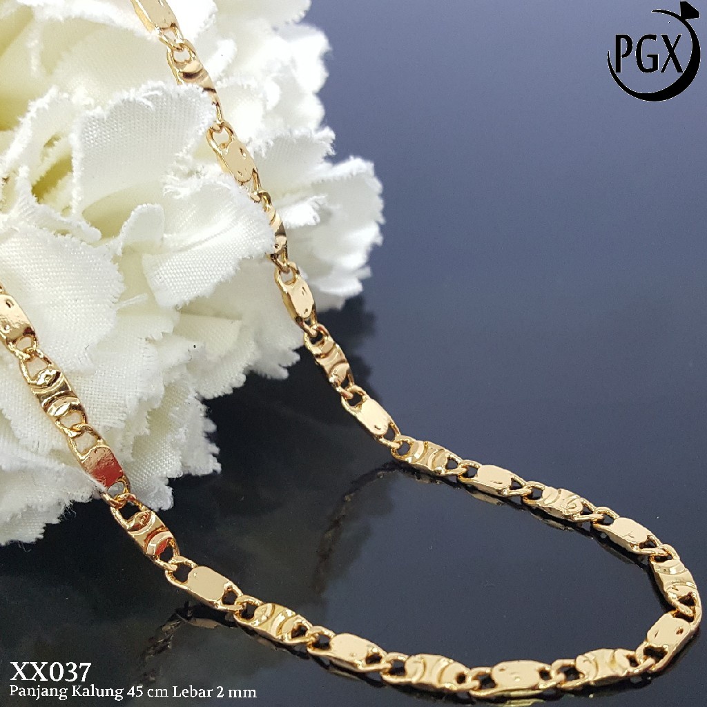 PGX Kalung Pria Wanita Xuping Perhiasan Lapis Emas Aksesoris Fashion Premium - XX037