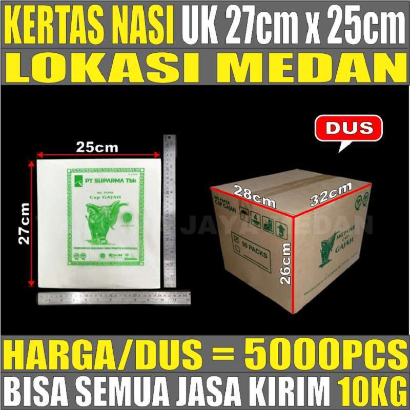 Kertas Nasi Kfc Cap Gajah Pembungkus Nasi Anti Minyak Dus Semua Jasa Kirim Ekspedisi Medan